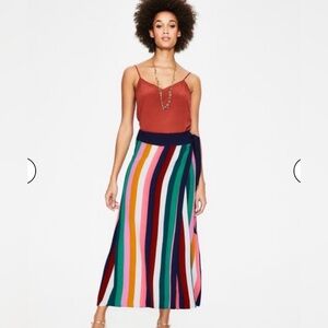 Boden Portia Skirt - Conker And Azelea multicolor stripe